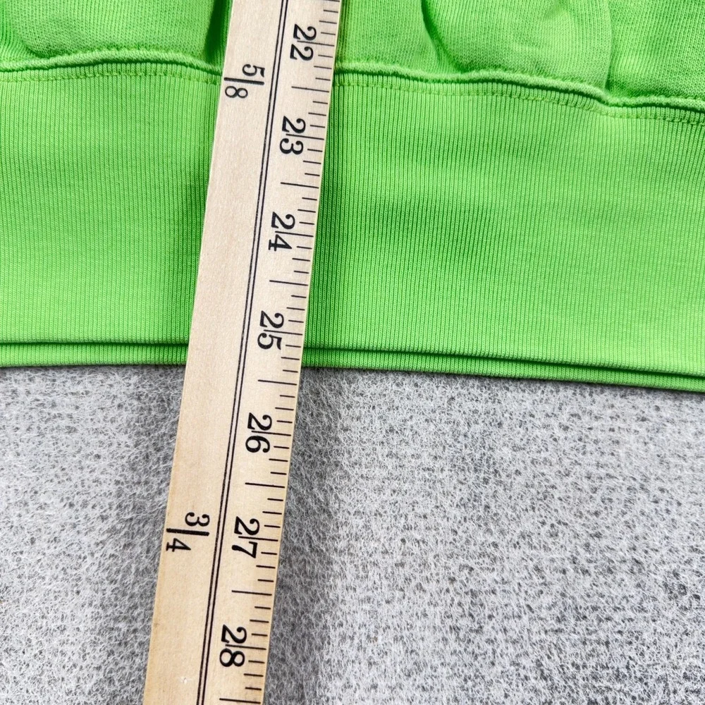 Polo Ralph Lauren Sweatshirt Men Large Lime Green Crewneck Sweater Orange Pony